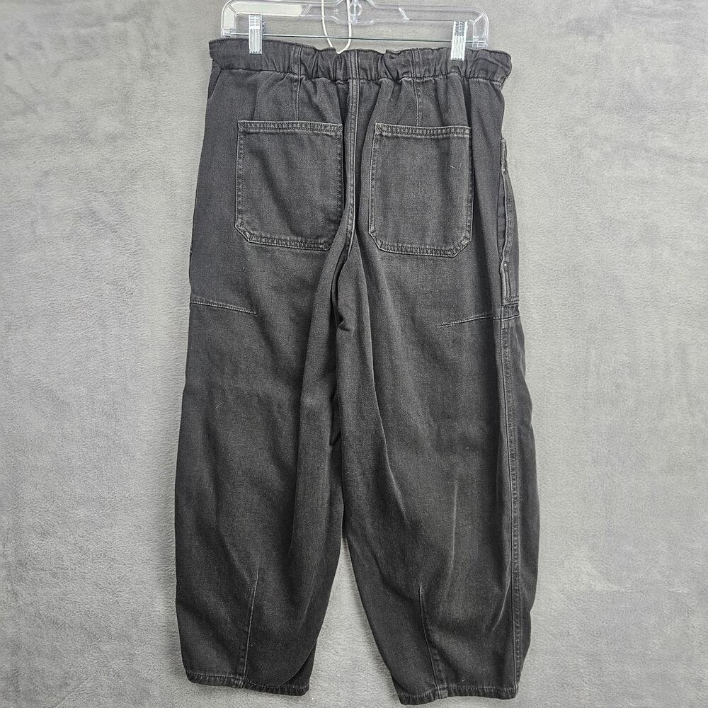 Free People We The Free Black Barrel Jeans Utility Cargo Pants XS - Picture 2 of 7